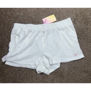 NWT Stoney Clover Lane X Target White Terry Shorts Size XL Women’s